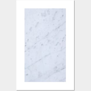 White marble Posters and Art